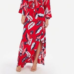 Express Floral Maxi Skirt